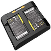 Chargeur double pour batteries TDC600 et TDC650 - BA7800 3,8V 8000mAh - avec alimentation secteur