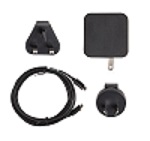 Alimentation secteur(incluant chargeur mural + câble USB-C charge/transfert)