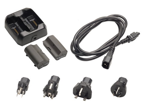 Chargeur externe pour batteries de TSC7 ou T7 - avec alimentation secteur et jeu de deux batteries