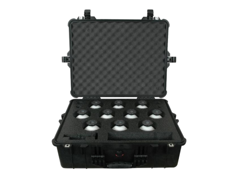 Sphères pour Scanner, 100 mm, supports magnétiques, mallette de 10 sphères